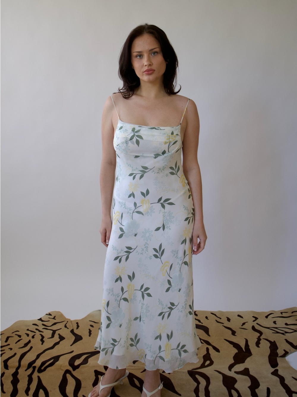 100% silk vintage bias cut dress - Picture 1 of 3